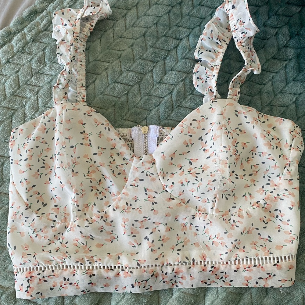 Floral crop top